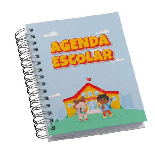 Agenda Permanente Capa Pet Sublimática Com Personalização Uv Led Colorida