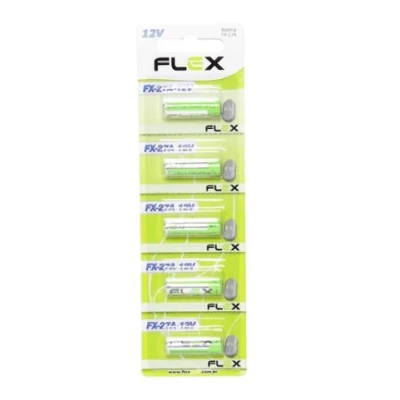 Pilha Recarregável Flex Fx-27a 12v 5 Unidades