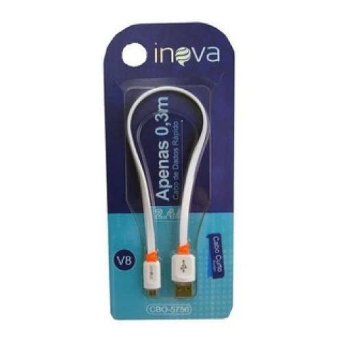 Mini Cabo De Dados Usb V8 2.4A Inova CBO-5896