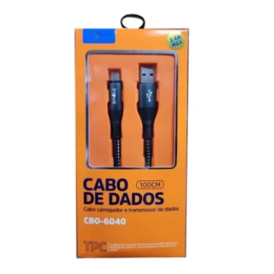 Cabo de Dados e Transmissor Tipo C Inova 3.4A Max 1 Metro Cbo-6040