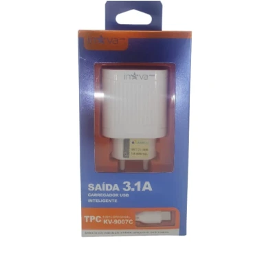 Carregador Rápido Inova 3.1A Tipo C Kv-9007C