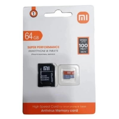 Cartão de Memória Micro SD Xiaomi 64Gb