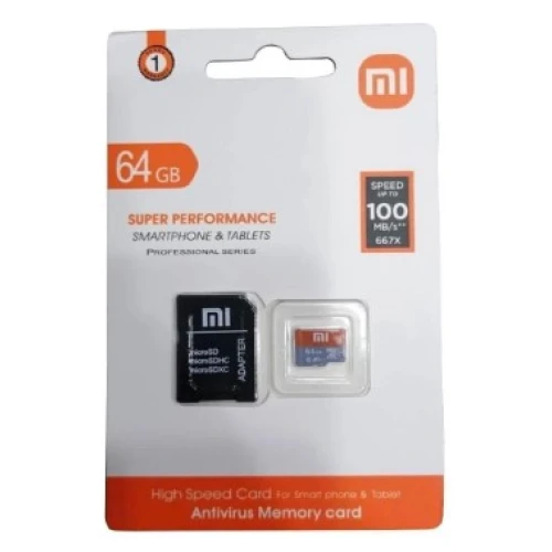 Cartão de Memória Micro SD Xiaomi 64Gb