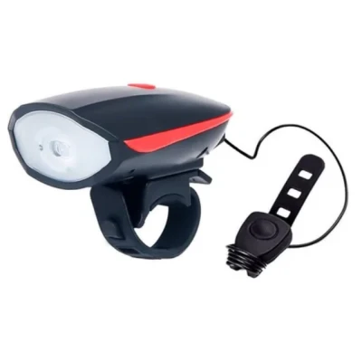 Farol Bike e Buzina Ciclismo Usb Recarregável BMax Bm-8455