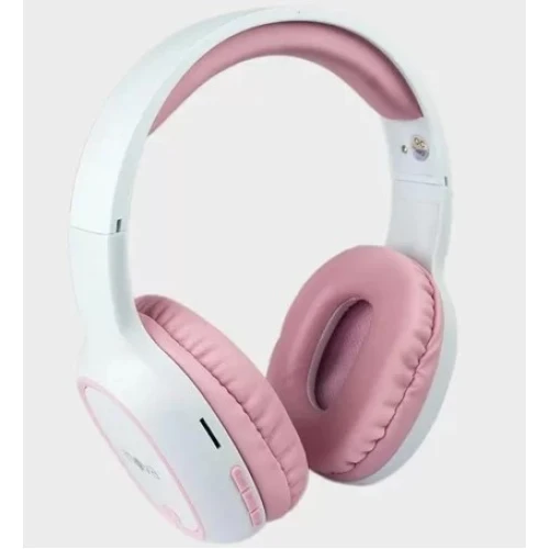 Fone de Ouvido Headphone Kive Fon-6702 Branco e Rosa