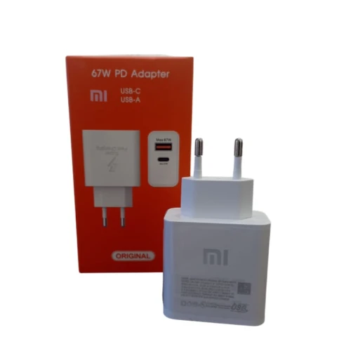 Fonte Usb-C Usb-A Xiaomi 67W PD Original MDY-12-EF