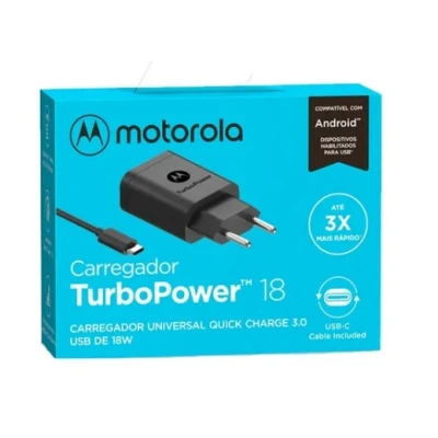 Carregador Turbo Motorola Tipo C Original Homologado