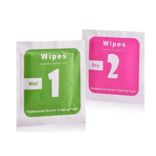 Kit 20 Peças Profissional para Limpeza de Tela 2 em 1 Wipes