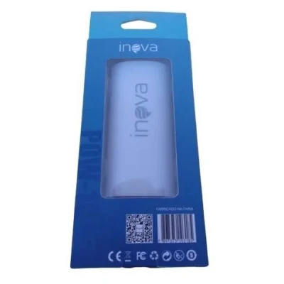 Power Bank Inova 5000 mAh Pow-1013 Branco / Azul / Rosa