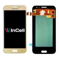 Tela Display Samsung J2 J200 Dourado Incell Premium