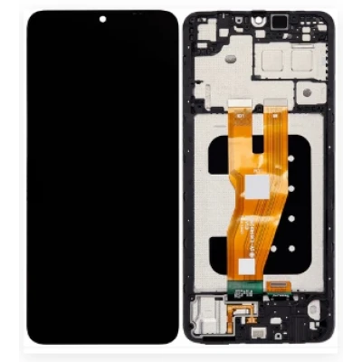 Tela Display Samsung A05 A055 A055F A055M Preto com Aro Original AMOLED